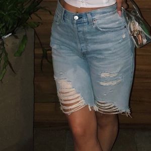 Denim shorts